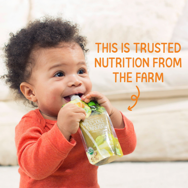 (3 pack) Happy Baby Organics Clearly Crafted, Stage 2 Pears Kale & Spinach Organic Baby Food, 4oz Pouch - Image 5