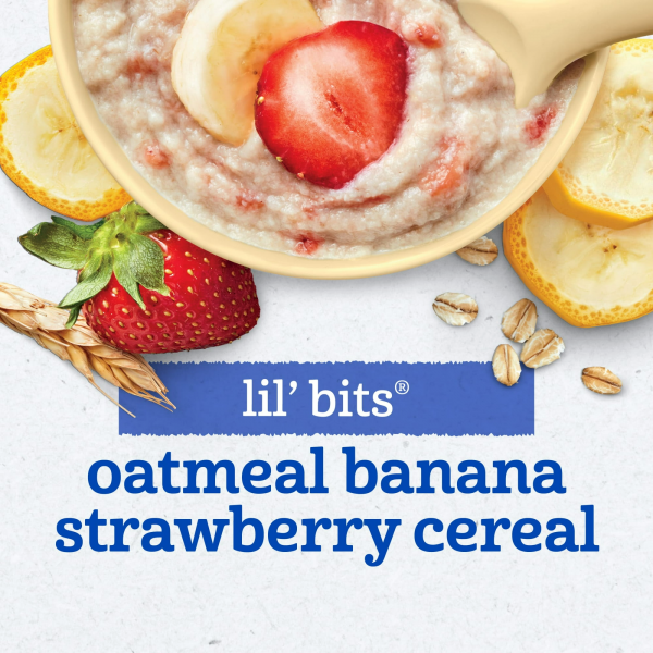 Gerber Stage 3 Baby Food, Oatmeal Banana Strawberry Cereal, Baby Oatmeal Cereal 8 oz - Image 9