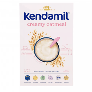 Kendamil Whole Grain Baby Cereal, Creamy Oatmeal, Whole Milk, 2nd Foods, 8oz Box (11-Servings)
